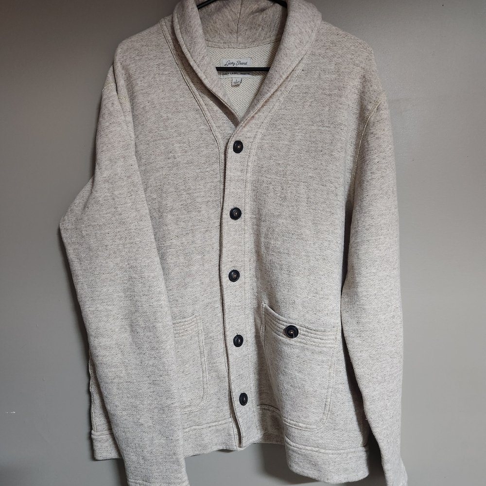 Lucky Brand Cream Cardigan Sweater